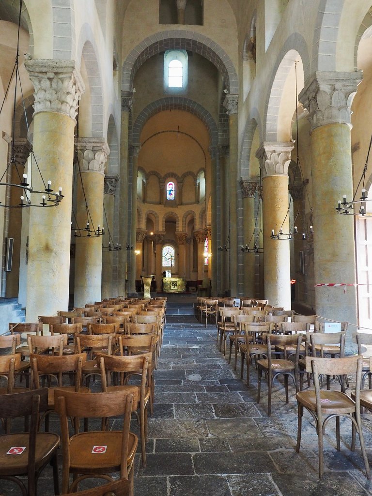 Inside the church of Saint-Nectaire